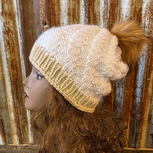 Spiral Ribbed Hat -- a loom knit pattern