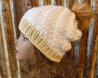 Spiral Ribbed Hat -- a loom knit pattern