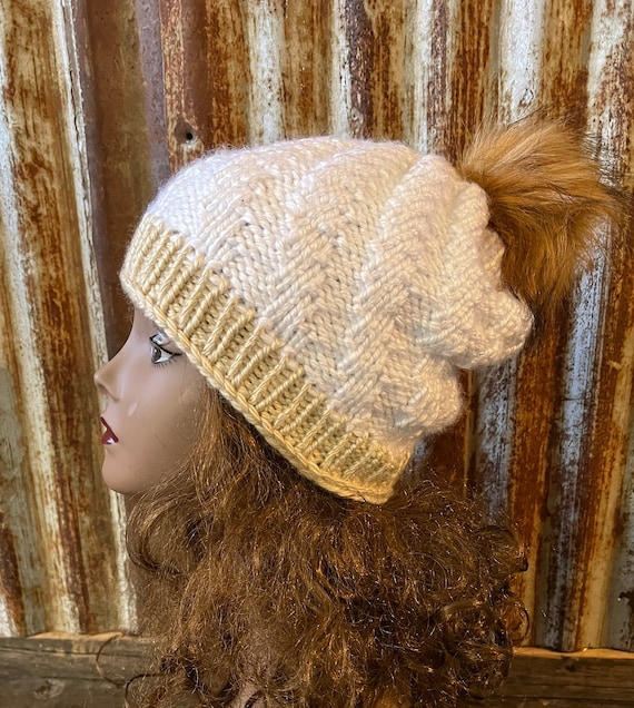 Spiral Ribbed Hat -- a Loom Knit Pattern - Main Image