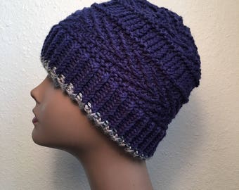 Boulder Beanie -- a loom knit pattern