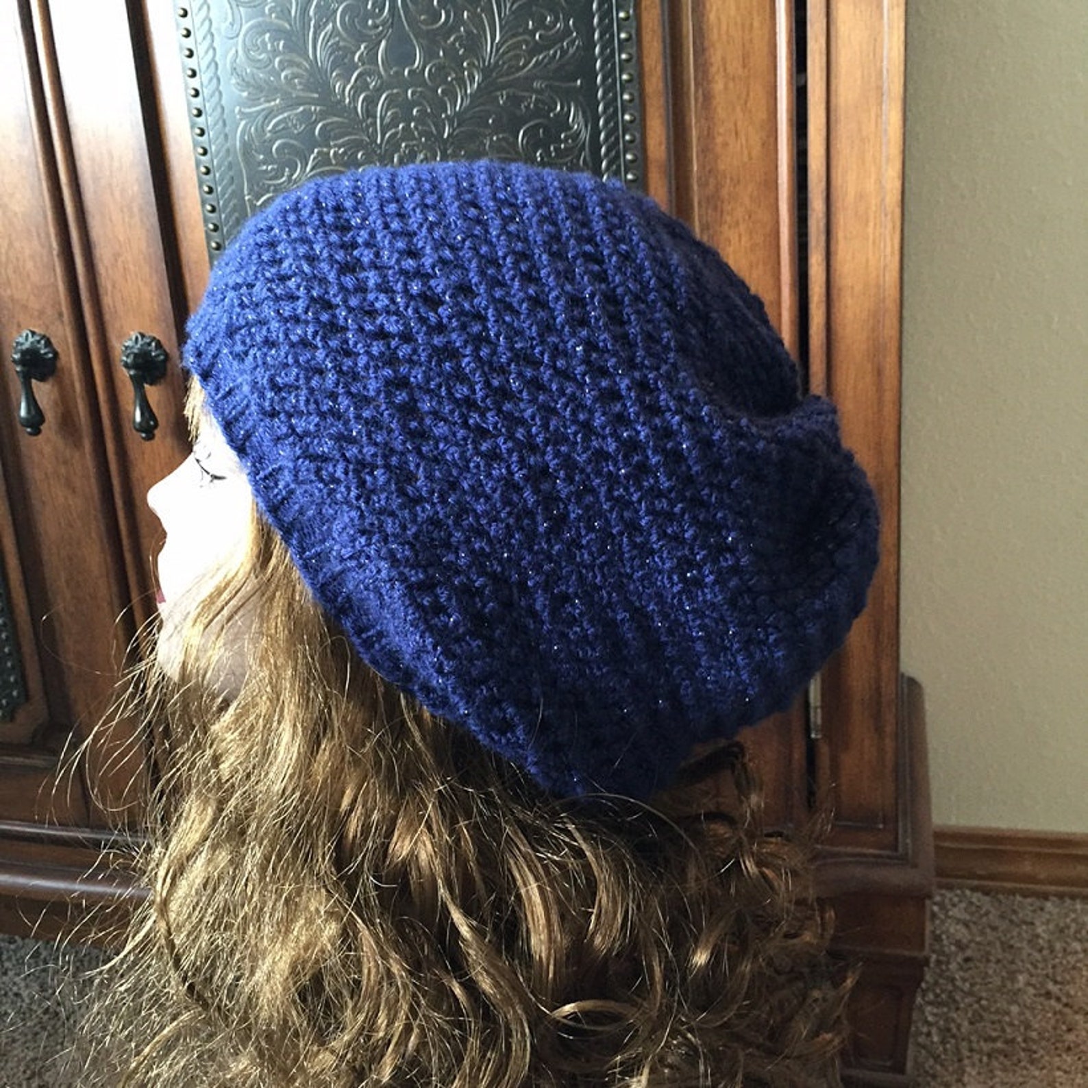 Easy Slouchy Hat -- a Loom Knit Pattern - Etsy