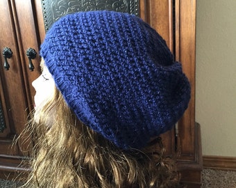 Easy Slouchy Hat -- a loom knit pattern