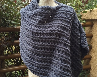 Poncho - a loom knit pattern