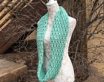 Larkspur Infinity Scarf - a loom knit pattern