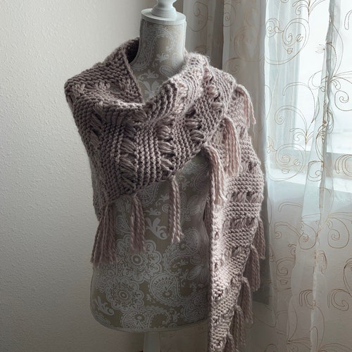 Leadville Shawl a Loom Knit Pattern Etsy