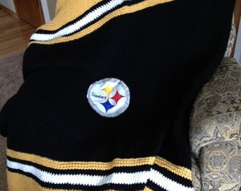 Steelers Blanket - a loom knit pattern