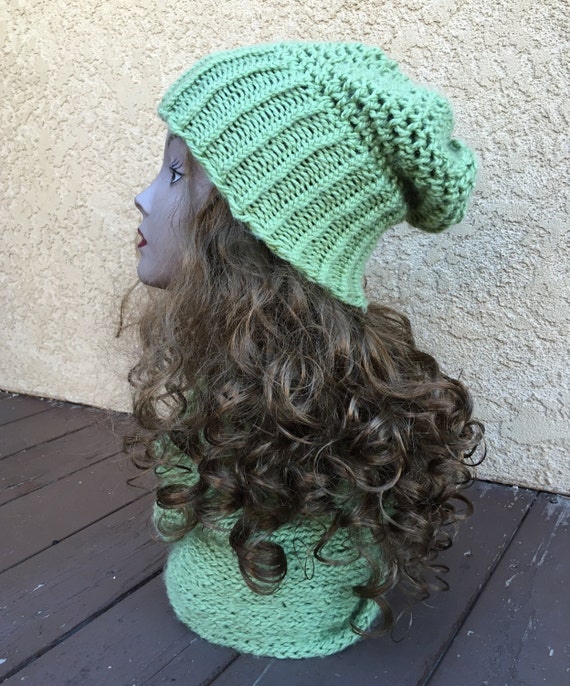 Mock Crochet Hat a knit pattern | Etsy