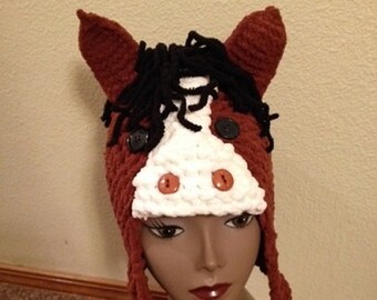 Horse Hat -- a loom knit pattern