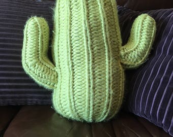 Cactus Pillow  --  a loom knit pattern