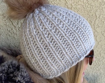 A-Basin Beanie  --  a loom knit pattern