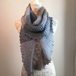 Knotty Scarf -- a loom knit pattern