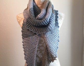 Knotty Scarf -- a loom knit pattern