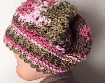 Rivulet Baby Hat -- a loom knit pattern