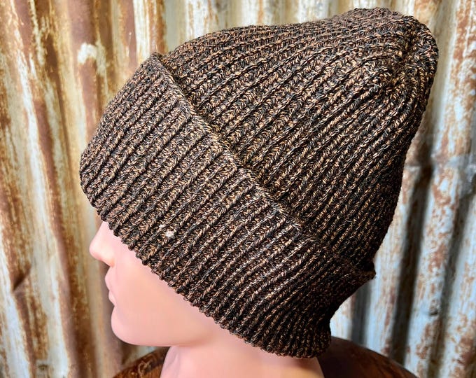 Featured listing image: Alpine Cuffed Beanie -- a loom knit pattern