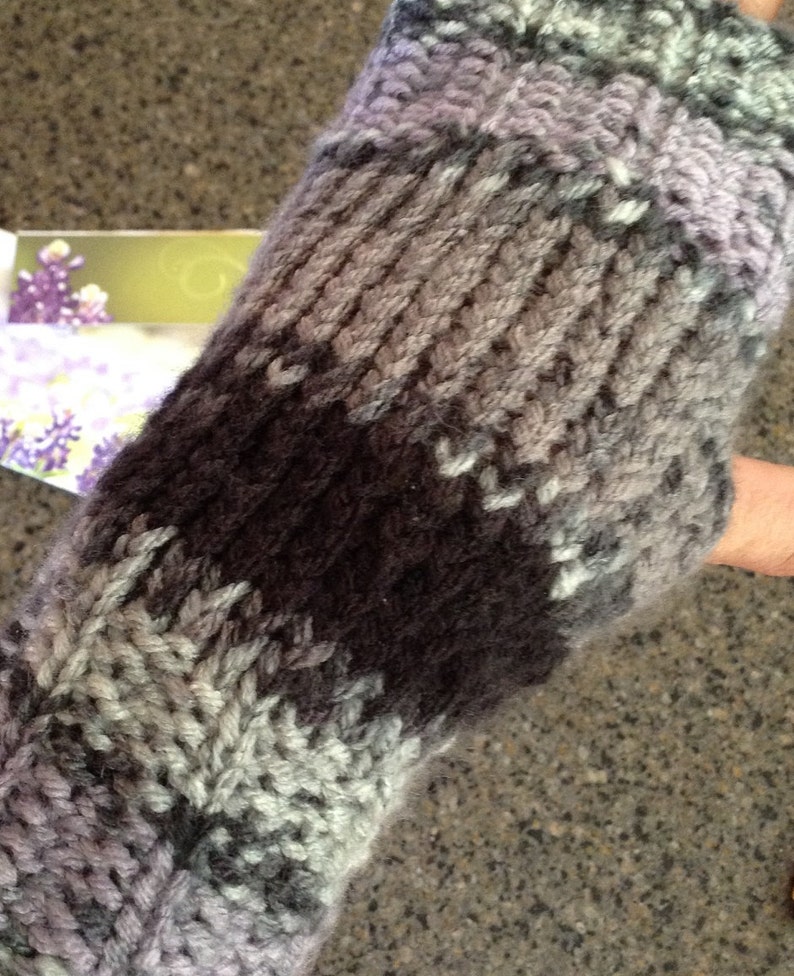 Fingerless Gloves for Two Two Loom Knit Patterns Etsy