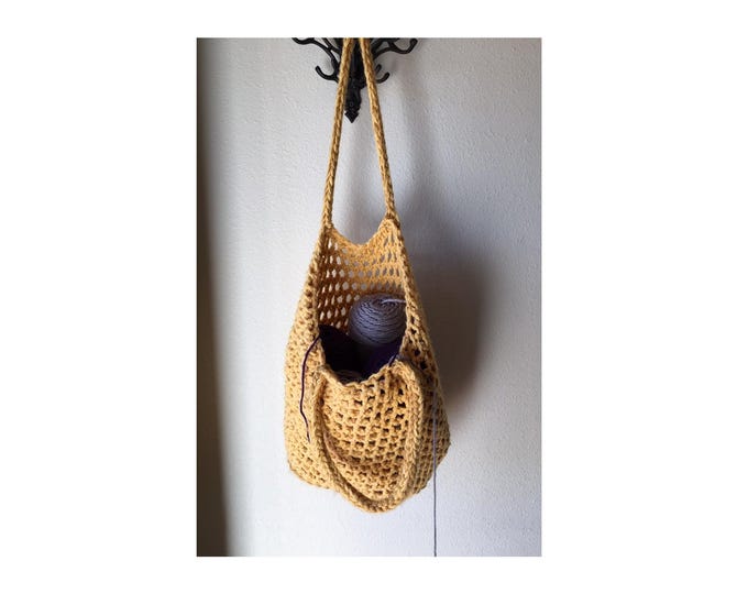 Featured listing image: Tote Bag - a loom knit pattern