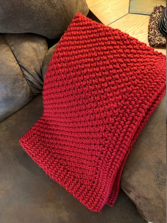 Eyelet Moss Baby Blanket a Loom Knit Pattern 