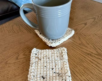 Barrel Stitch Coaster -- a loom knit pattern