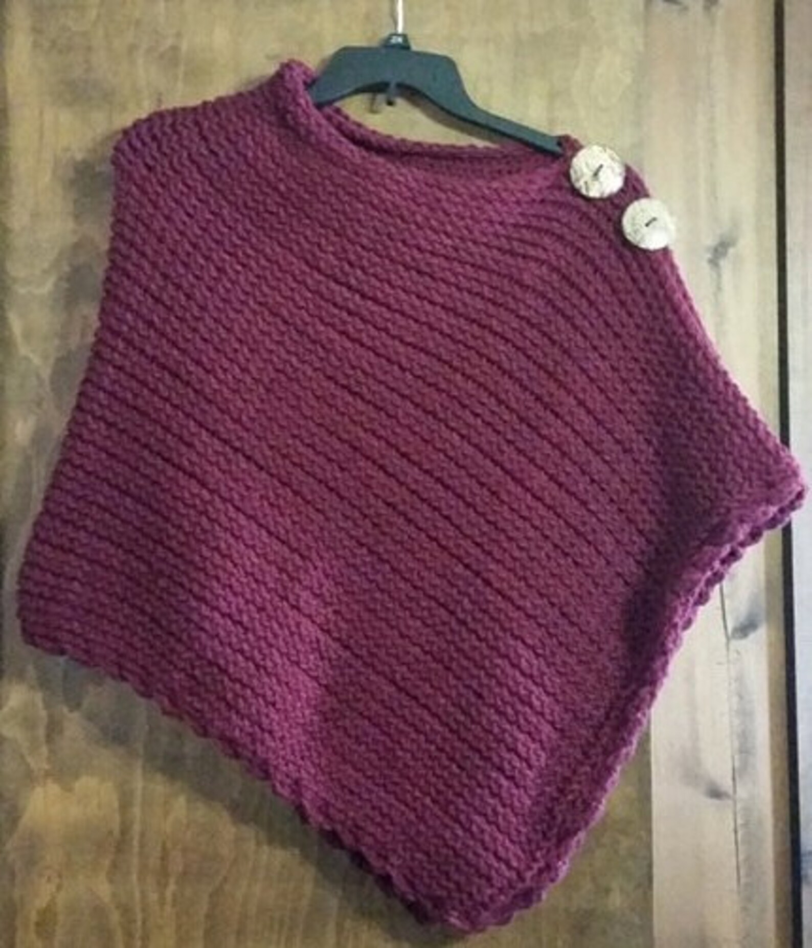 Favorite Poncho a Loom Knit Pattern Etsy