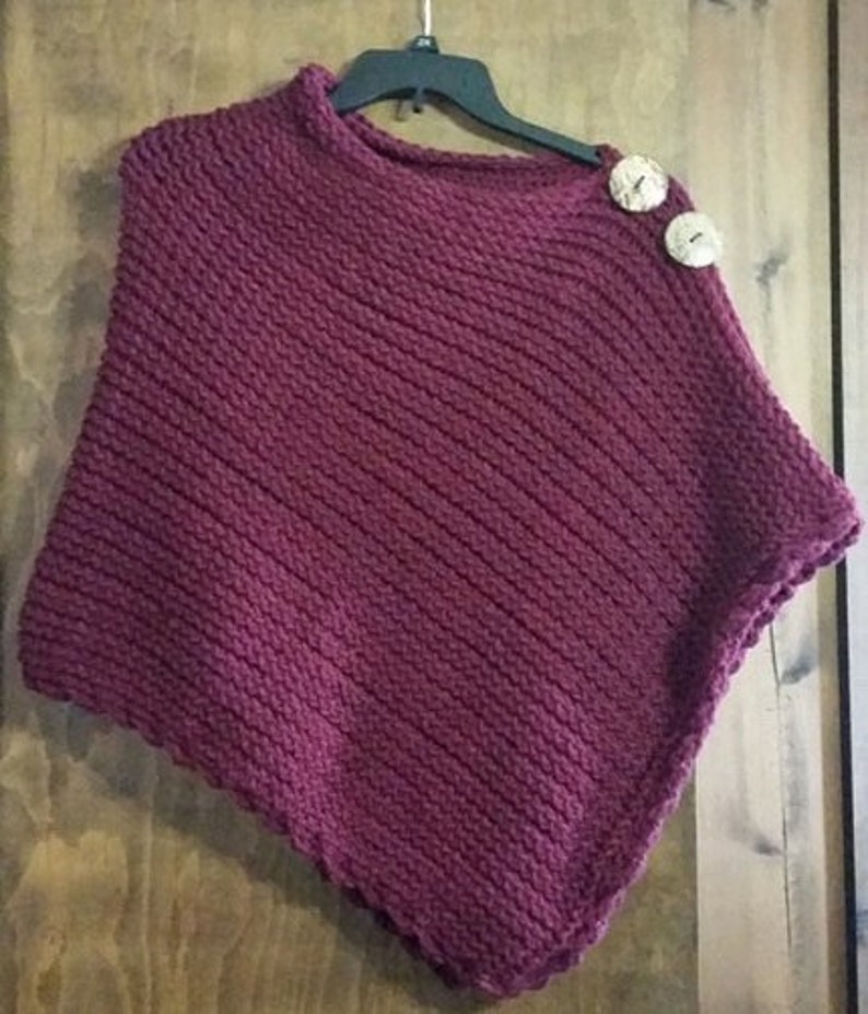 Favorite Poncho a loom knit pattern image 5