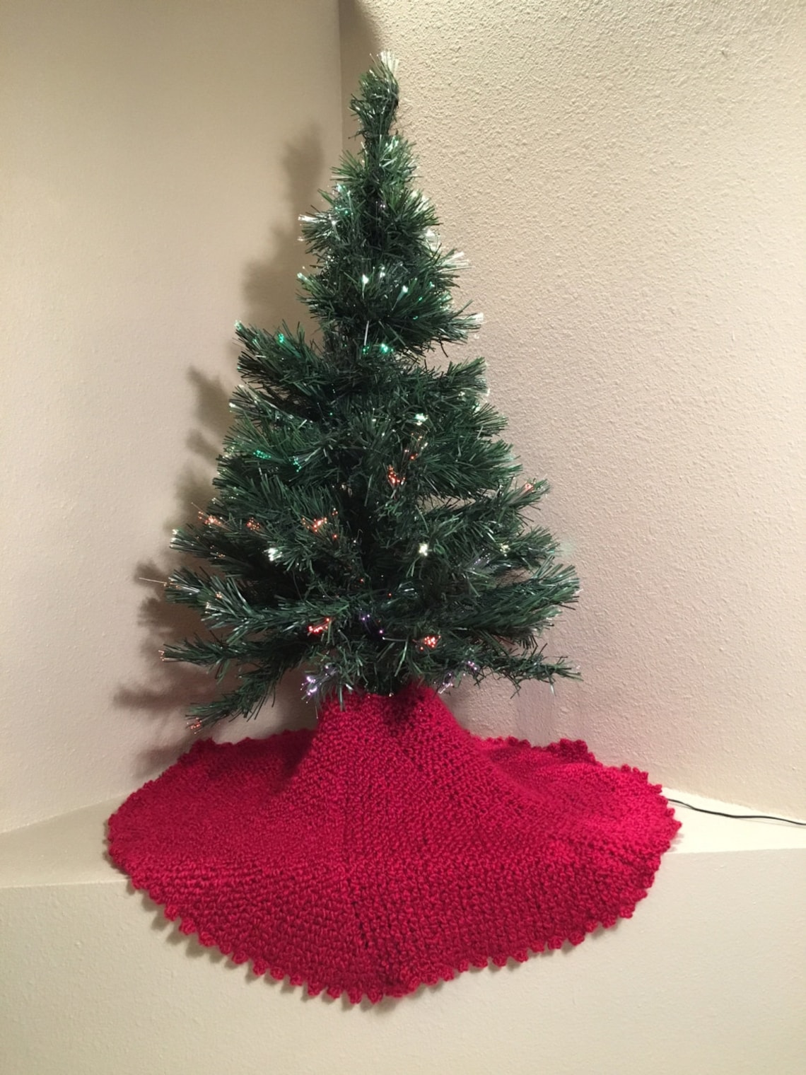 Christmas Tree Skirt a Loom Knit Pattern Etsy
