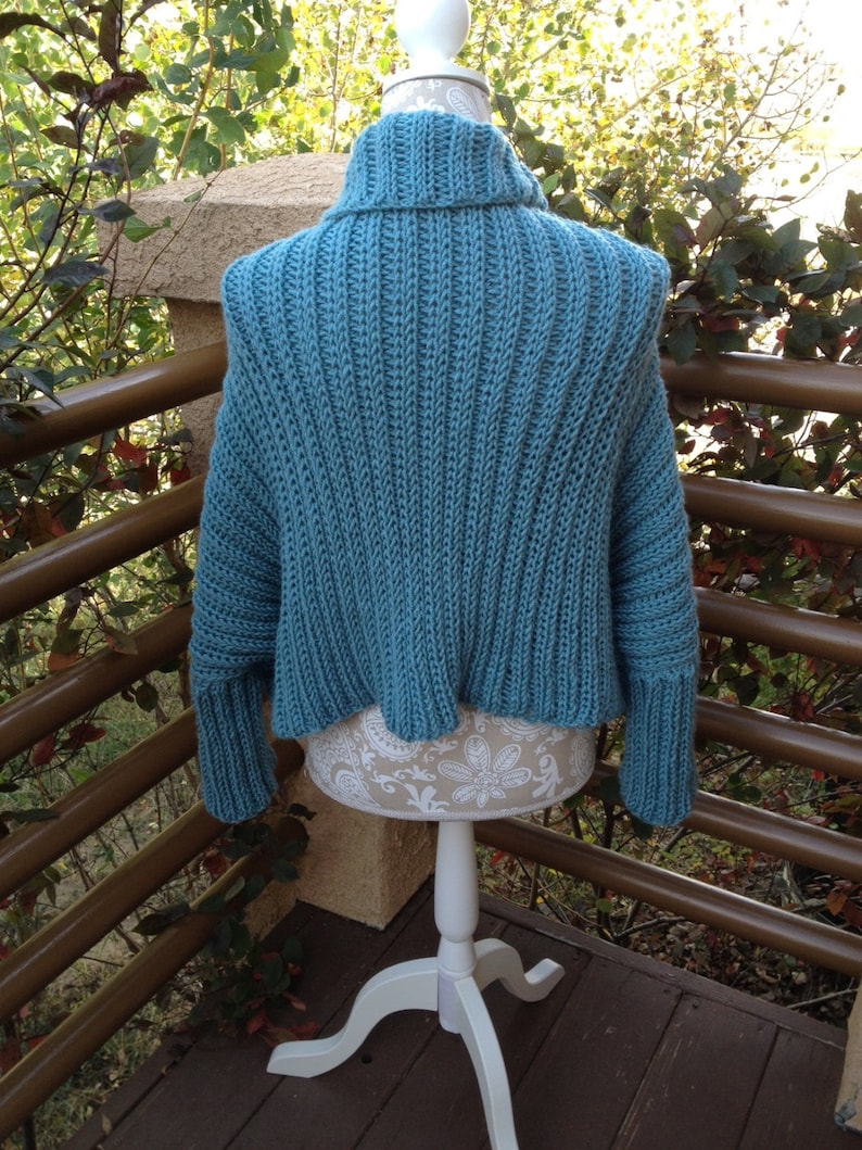Sweater Shrug a Loom Knit Pattern Etsy