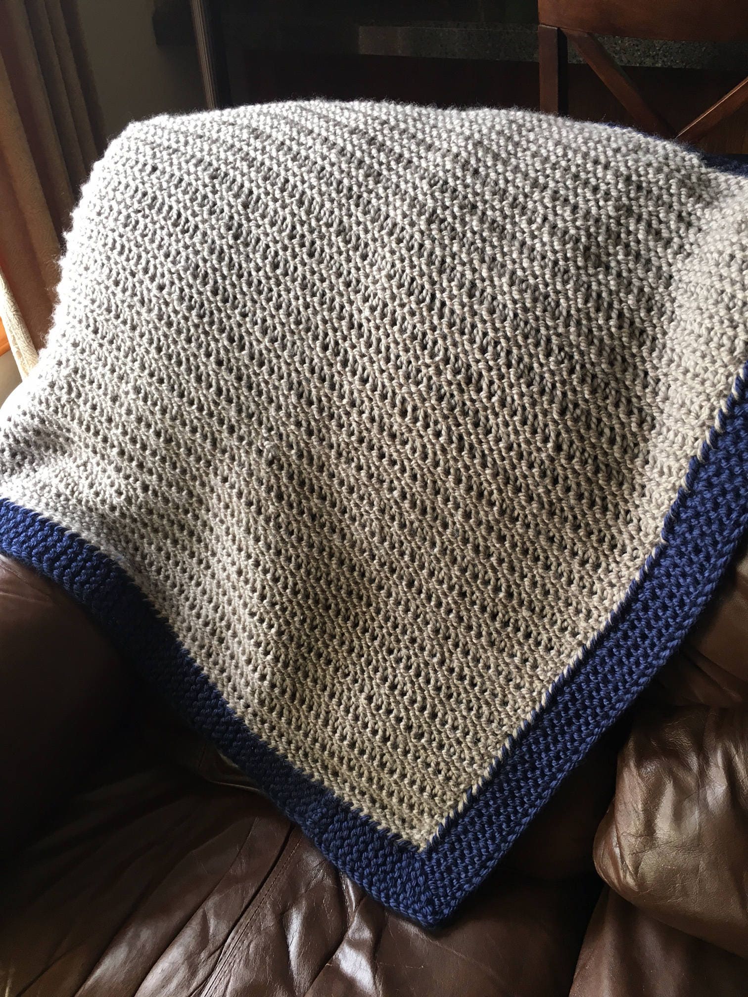 Mountain Brook Baby Blanket -- a loom knit pattern