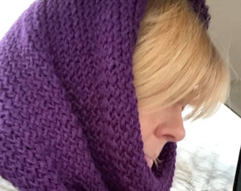 Aroya Cowl -- a loom knit pattern