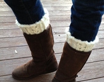 One Boot Topper, Two Looks - a loom knit pattern