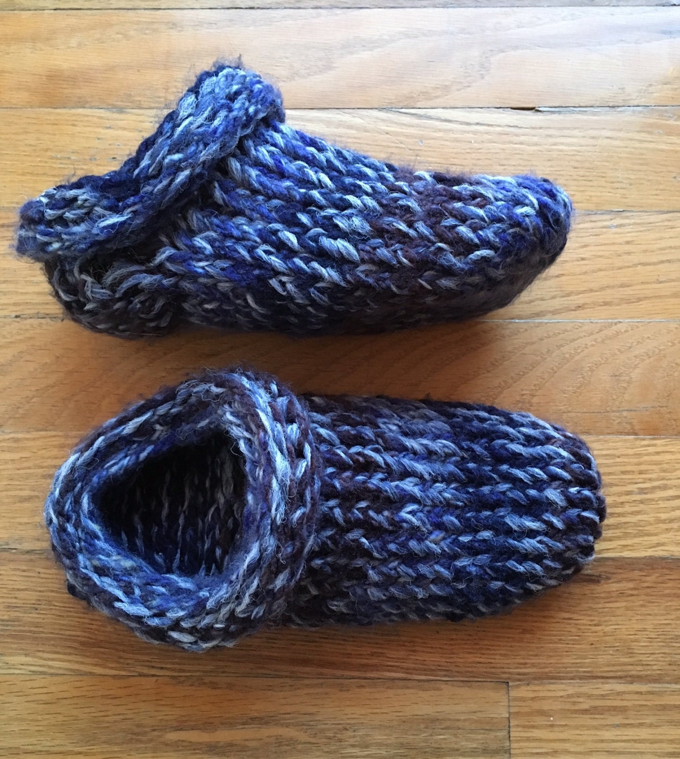 Clog Slippers - a loom knit pattern