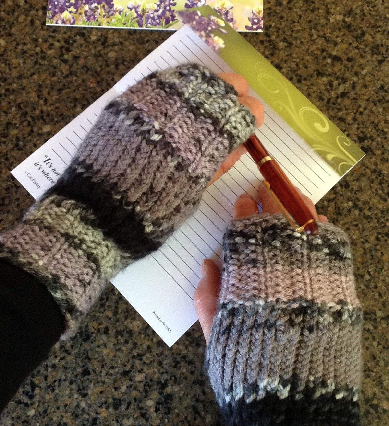 Fingerless Gloves for Two Two Loom Knit Patterns Etsy
