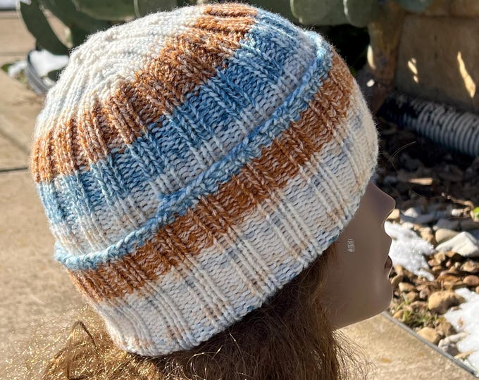 Featured listing image: Two By Two Watch Cap - a loom knit pattern