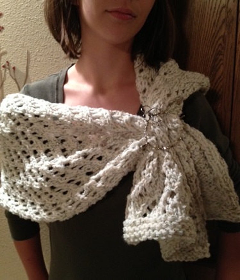 Lace Shawl a Loom Knit Pattern Etsy