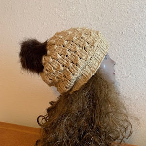 Cluster Stitch Hat - a loom knit pattern