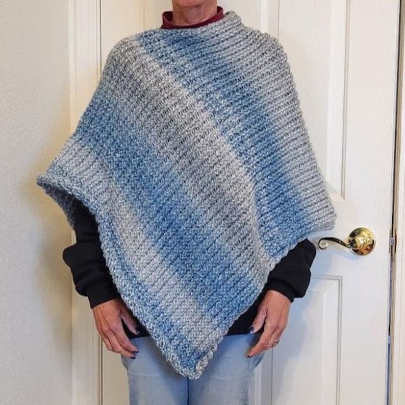 Favorite Poncho a loom knit pattern image 7