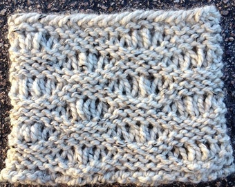 Cove Beach Cowl --  a loom knit pattern