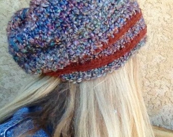 Thick and Quick Slouchy Hat - a loom knit pattern