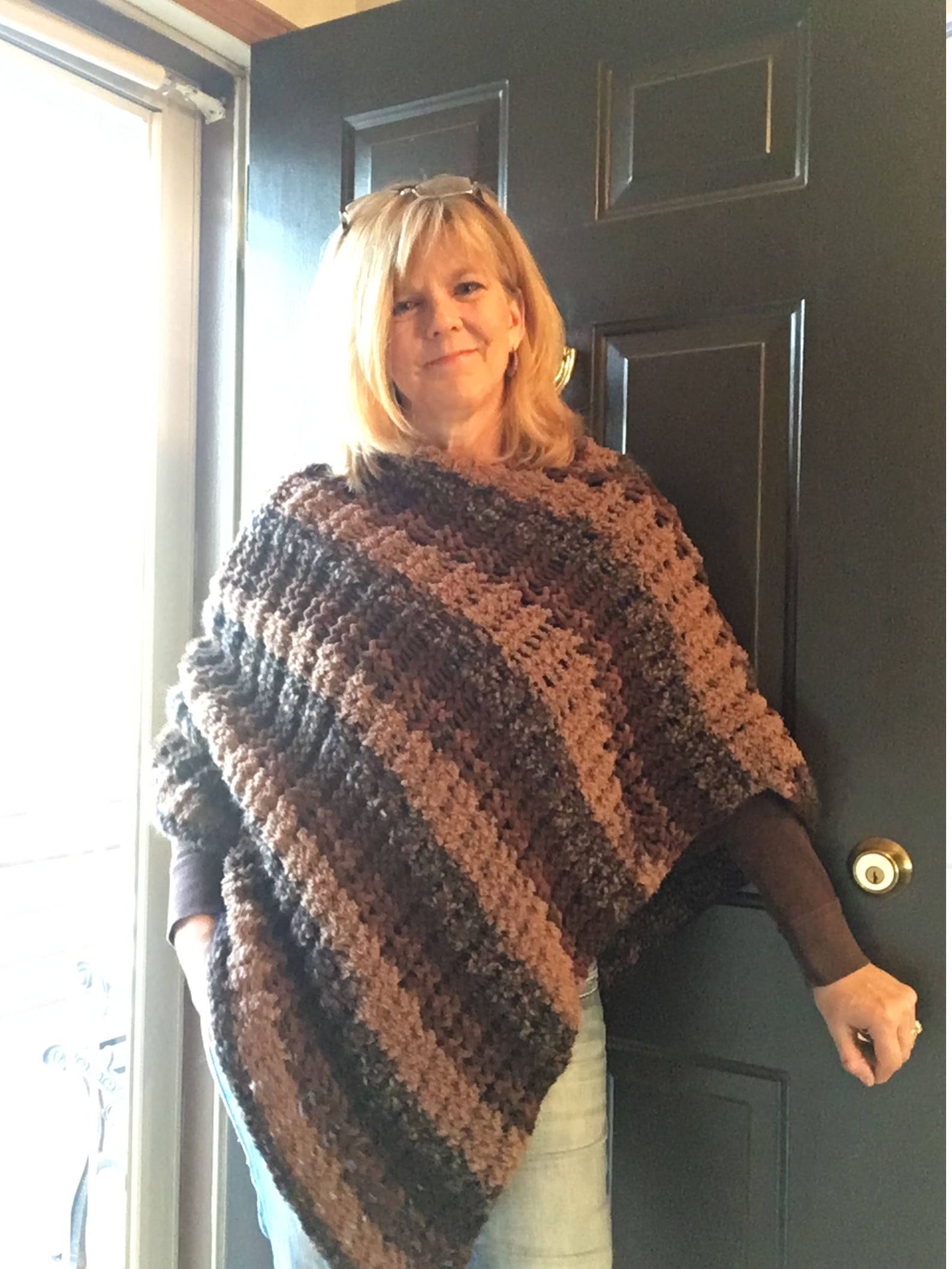 Favorite Poncho a Loom Knit Pattern Etsy