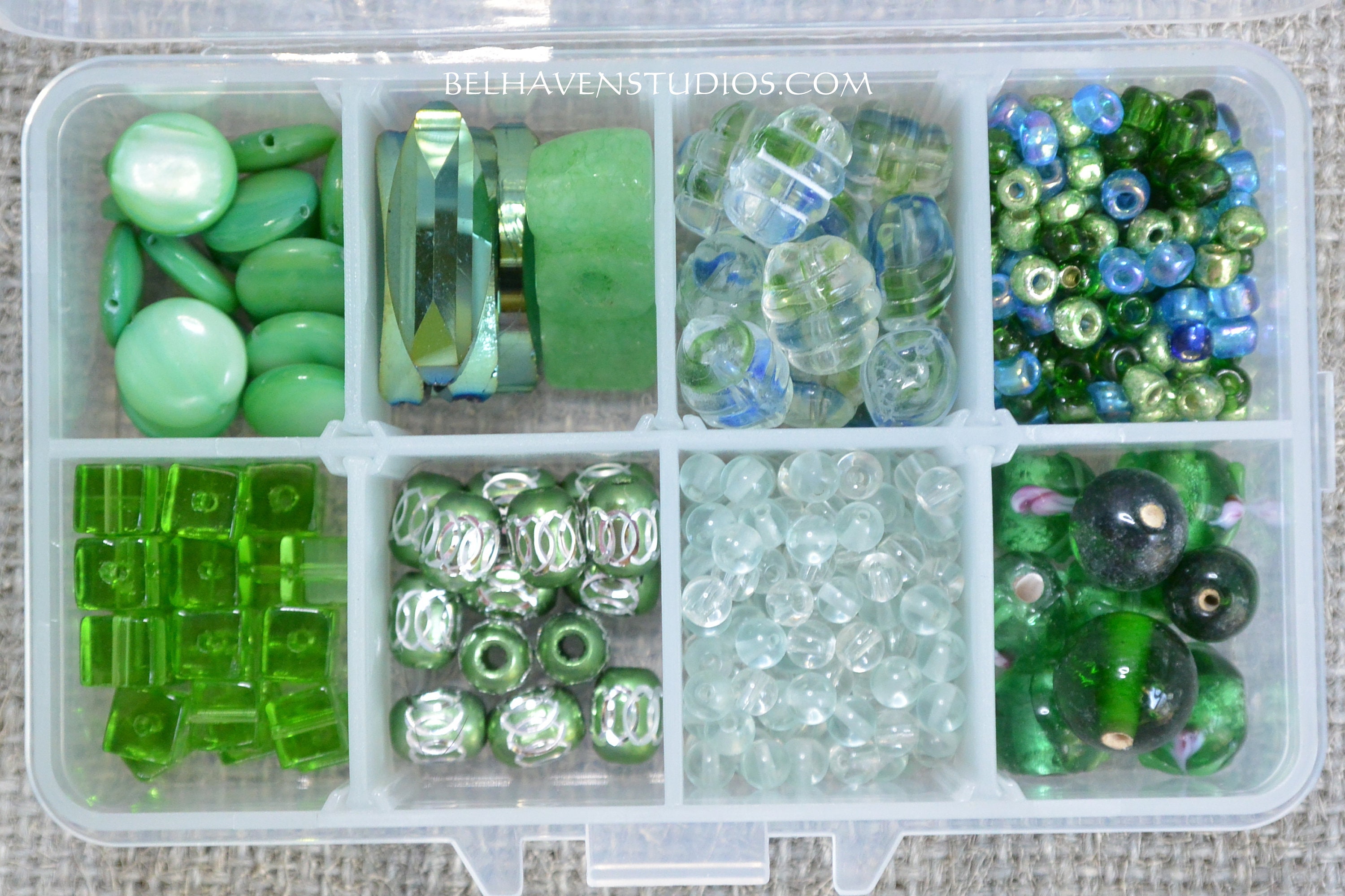 Bead kit Green mix loose beads Mix lot beads DIY bead kit Bead Etsy