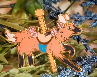Conservation Carousel Series 1 - Maned Wolf - Hard Enamel Pin - Charity Pin!