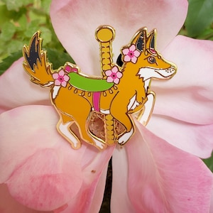 Conservation Carousel Series 2 - Ethiopian Wolf - Hard Enamel Pin - Charity Pin!