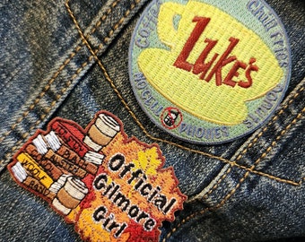 Gilmore Girls 2.5in Embroidered Patches - Official Gilmore Girl / Luke's Diner