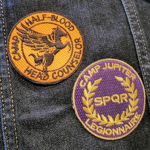 Camp Half Blood / Camp Jupiter 2.5in Embroidered Patches image 1