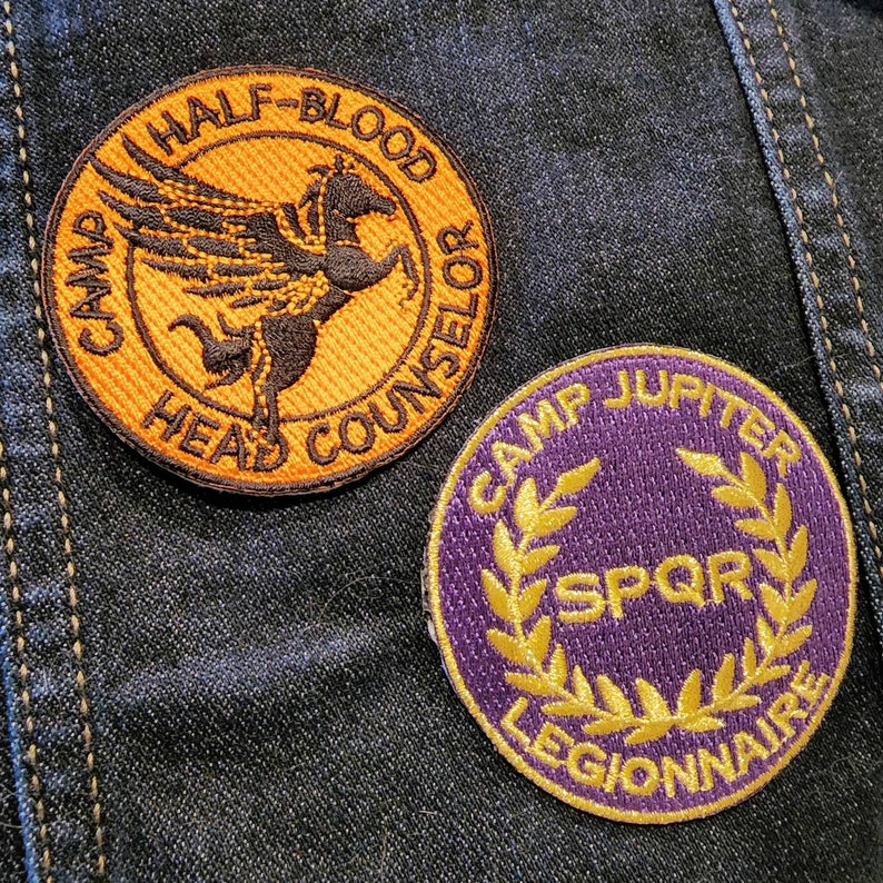 Camp Half Blood / Camp Jupiter 2.5in Embroidered Patches image 1
