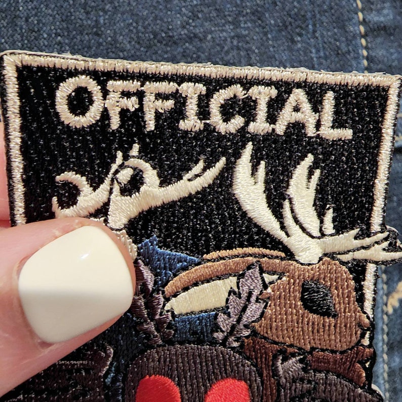 Official Cryptid 3in Embroidered Patch Mothman, Wendigo and Jackalope image 3