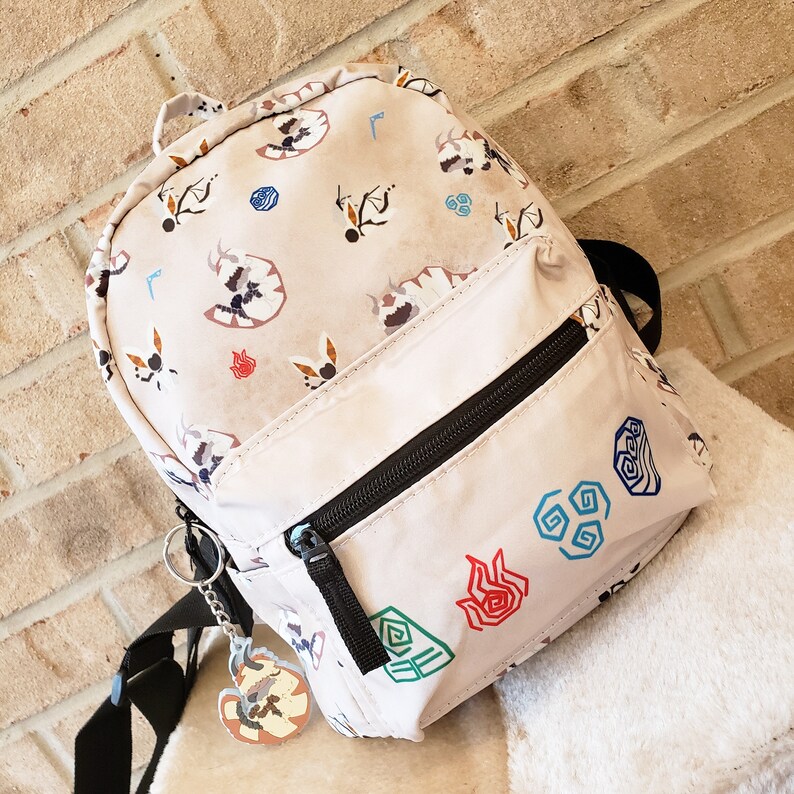 Geometric ATLA Mini Canvas Backpack Purse - READY to SHIP! 