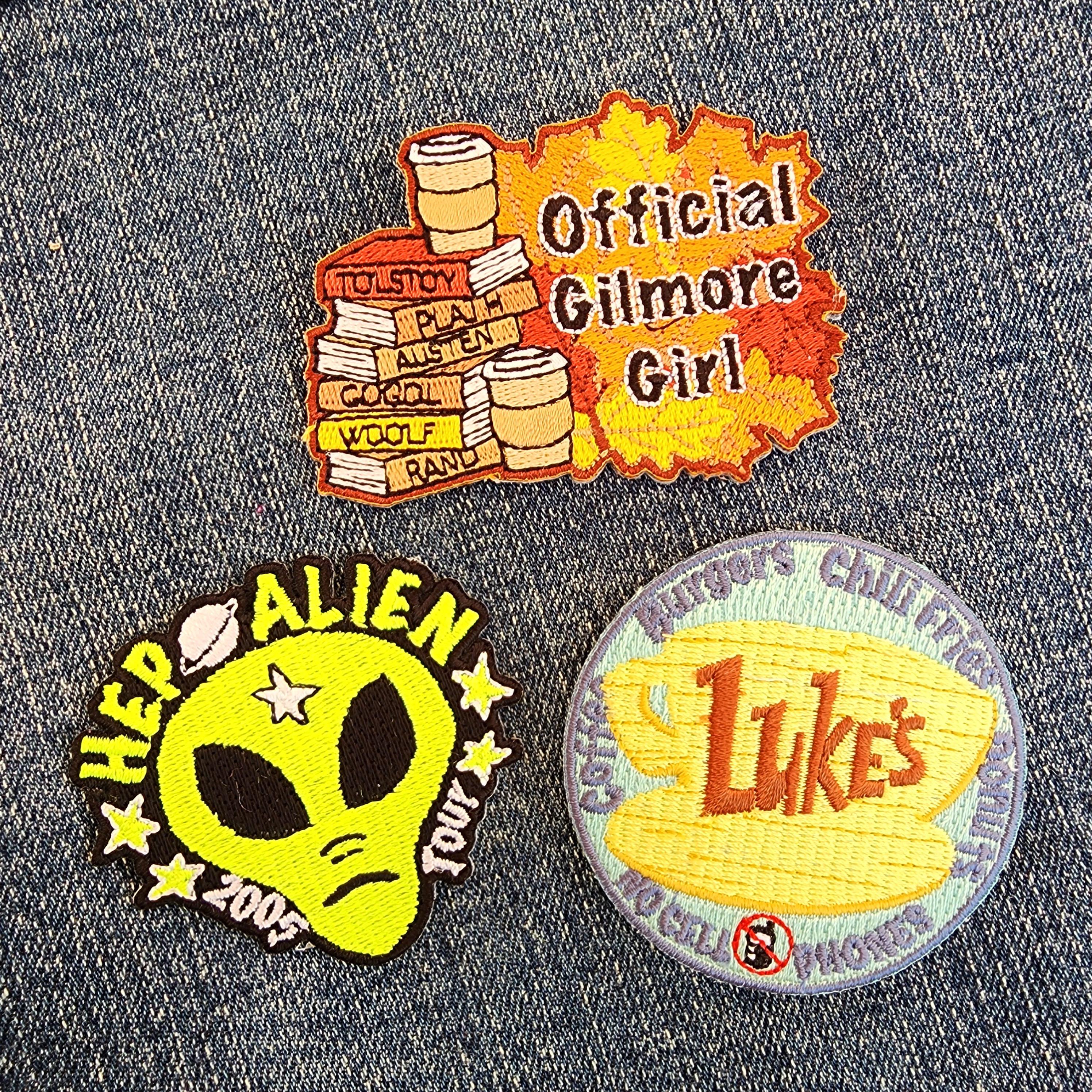 NEW Gilmore Girls Embroidered Patches Luke\'s Diner Keychain Slouch Backpack WBStudios Exclusive Gilmore Girls Luke main image 3