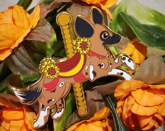 Conservation Carousel Series 1 - African Painted Dog - Hard Enamel Pin - Charity Pin!