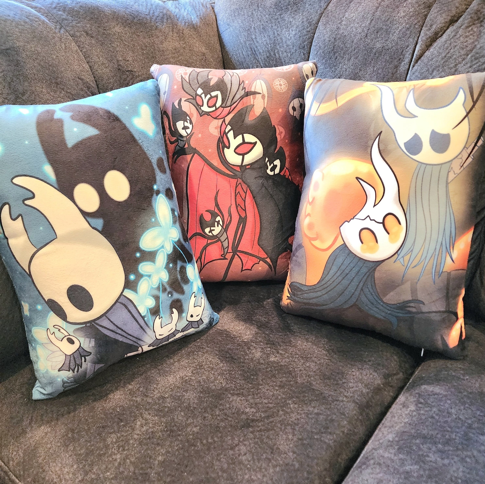 Hollow Knight - The Knight / Grimm / Broken Vessel - 14in Pillows - FULLY STUFFED