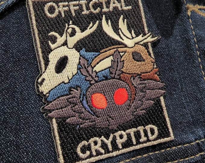 Official Cryptid 3in Embroidered Patch Mothman Wendigo and - Etsy